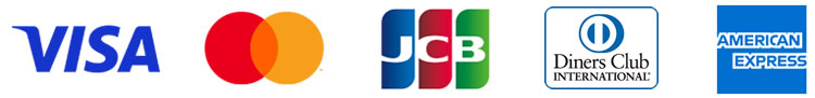 VISA・MASTER・JCB・DINERS・AMEX
